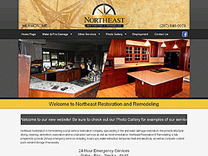 Northeast Restoration and Remodeling Website Thumbnail